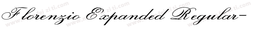 Florenzio Expanded Regular字体转换